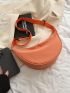 Simple Zipper Hobo Bag, Women's Solid Color Nylon Purse, Large Capacity Crossbody Bag