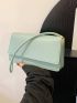 Embossed Handbag, Vintage Pu Shoulder Bag, Elegant Flap Purse For Women