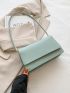 Embossed Handbag, Vintage Pu Shoulder Bag, Elegant Flap Purse For Women