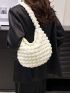 Minimalist Ruched Bag Solid Color