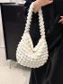 Minimalist Ruched Bag Solid Color