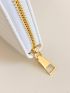 White Long Wallet Minimalist Chevron Embossed Zipper PU