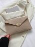 Fashion Envelope Bag Crocodile Embossed Flap Polyester