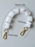 Fashion Acrylic Square Beaded Wristband For Women Detachable Replacement Bag Strap