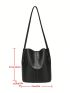 Minimalist Textured Bucket Bag