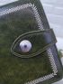 Embroidered Detail Small Wallet With Zipper