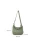 Large Hobo Bag With Zipper Canvas Casual