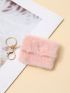 Fuzzy Flap Coin Purse Bag Charm