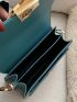 Mini Metal Decor Flap Square Bag Colorblock