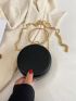 Mini Fashion Small Round Bag Hand-Held Lipstick Bag Chain Messenger Bag