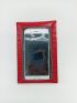Crocodile Embossed Phone Wallet Solid Red Adjustable Strap