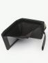 Women Men PU Wallet Small Bifold Zipper Pocket Wallet Card Case Purse With Id Window