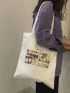 New Versatile Canvas Bag Casual Handheld Women's Bag Student Bag