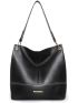 Purses and Handbags for Women Vegan Leather Top Handle Shoulder Handbags with Zipper