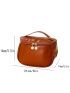 Multi-Layer Toiletry Travel Bag Solid Color Top Handle