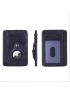 Card Holder With Magnetic Button Solid Color