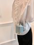 Mini Cartoon Embossed Bucket Bag Drawstring Design Chain Strap