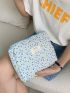 Polka Dot Pattern Pearl Decor Square Bag for Daily Use