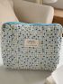 Polka Dot Pattern Pearl Decor Square Bag for Daily Use