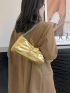 Drawstring Design Novelty Bag Zipper Chain PU Fashionable