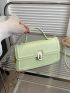 Flap Square Bag PU Green Fashionable Small