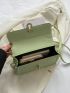 Flap Square Bag PU Green Fashionable Small