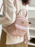 Mini Classic Backpack PU Geometric Pattern Fashionable