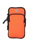 Multi-Function Orange Polyester Zipper Sports Arm Bag For Running