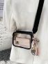 Female Transparent PVC Clear Phone Bag Mini Fashion Casual Waterproof Adjustable Strap Shoulder Bag