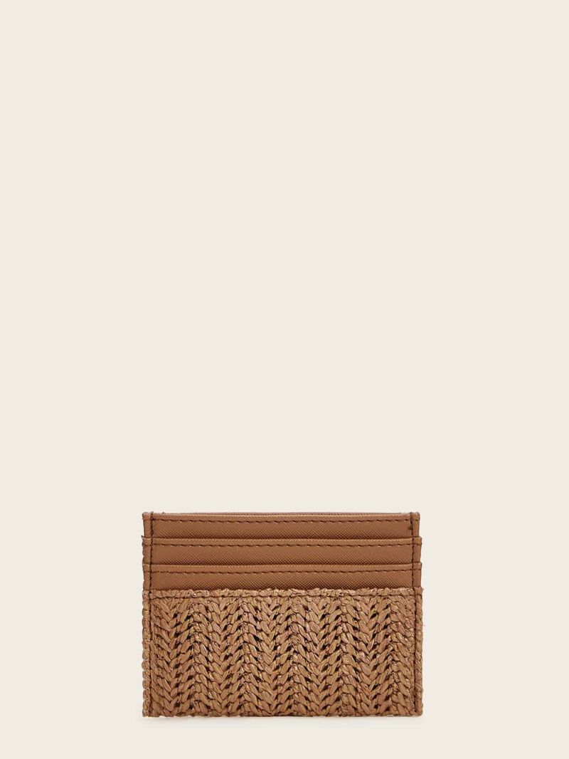 Woven Purse With Card Holder
