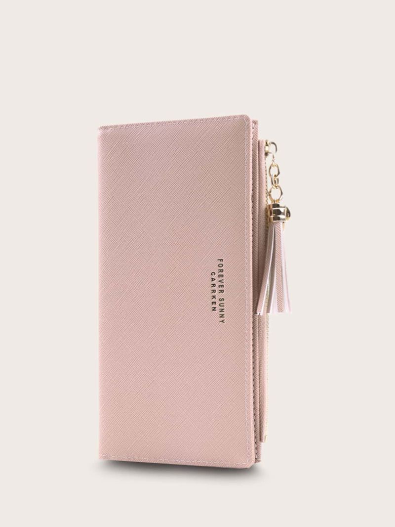 Tassel Charm Fold Over Purse