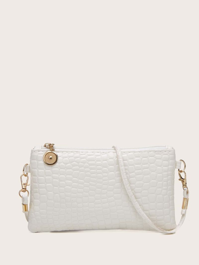 Mini Zipper Textured Crossbody Bag