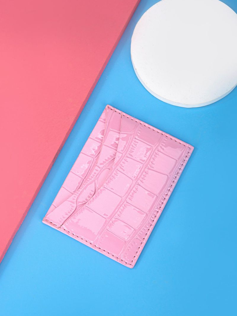 Croc Embossed Card Holder