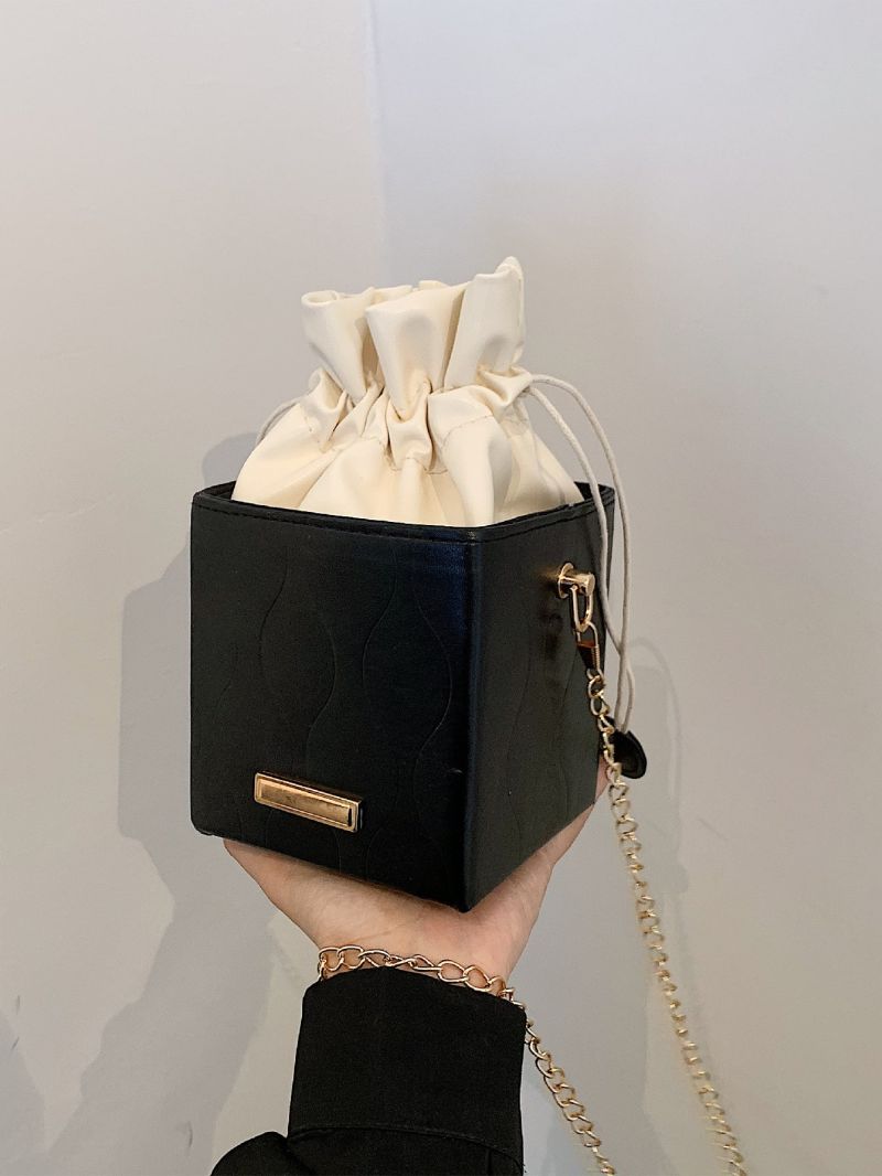 Mini Drawstring Decor Bucket Bag