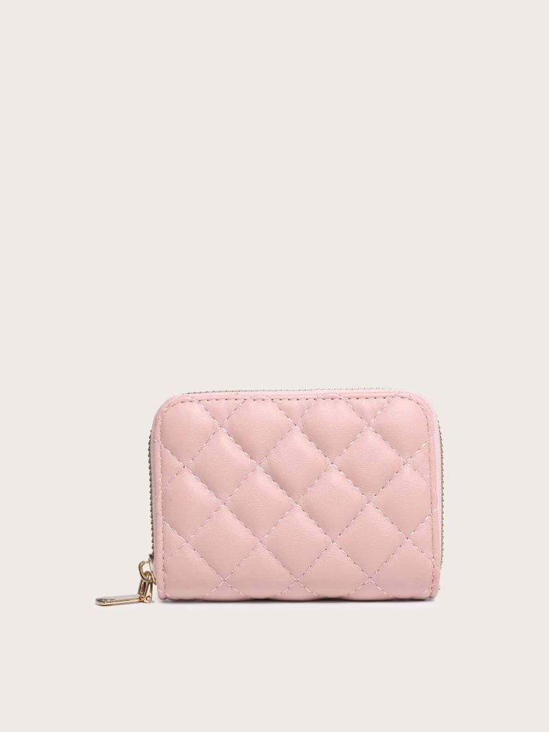 Quilted Zipper Around Purse