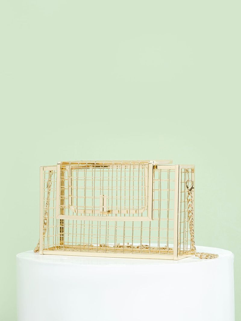 Metal Cut Out Evening Bag