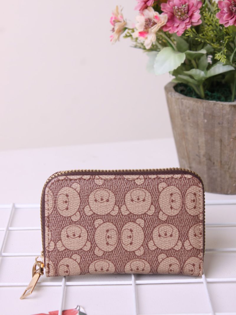 Cartoon Bear Print Card Holder