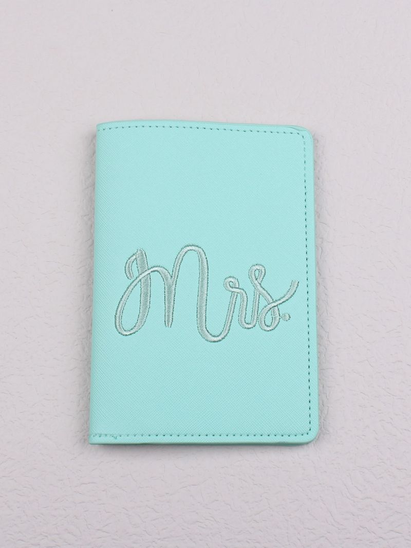 Letter Graphic Passport Case