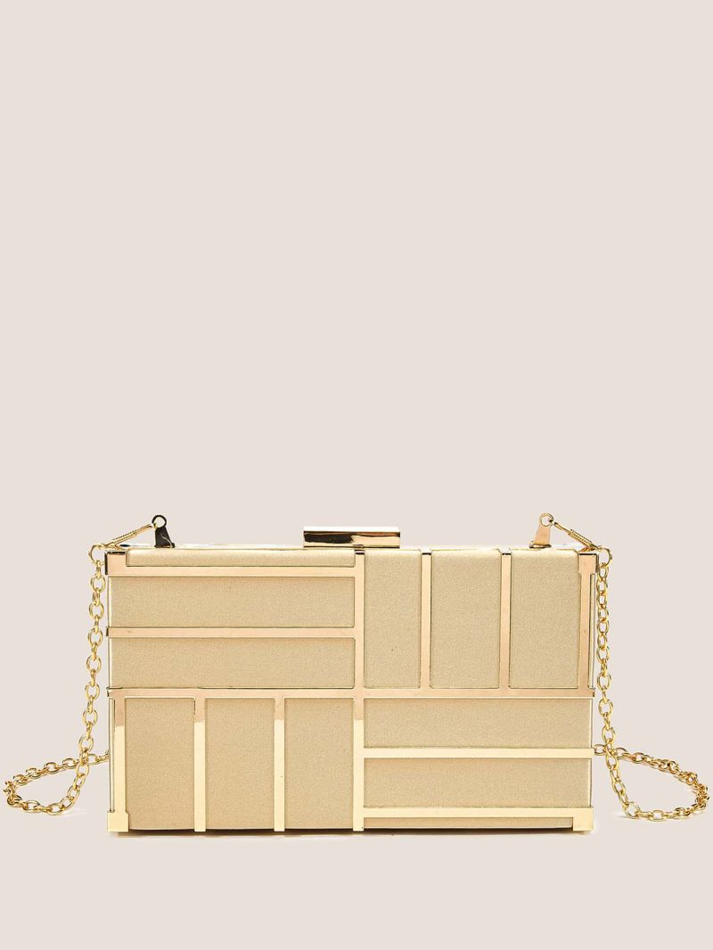 Mini Two Tone Geo Graphic Box Bag