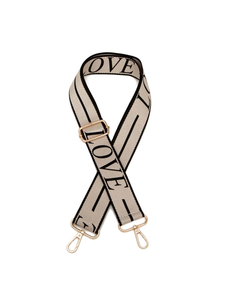Letter Graphic Bag Strap