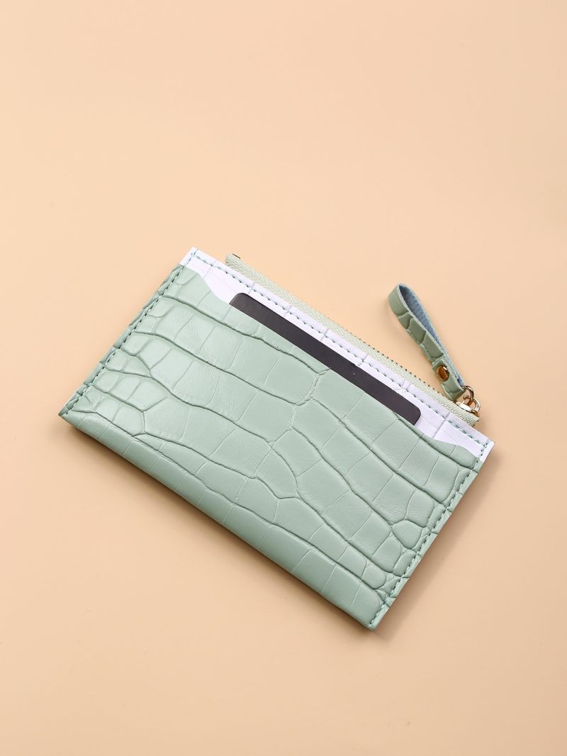 Croc Embossed Card Holder