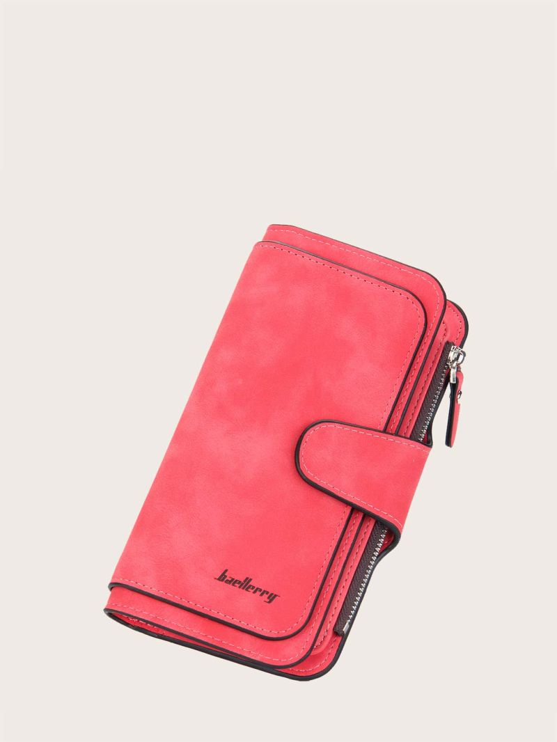 Minimalist Letter Graphic Fold Long Wallet