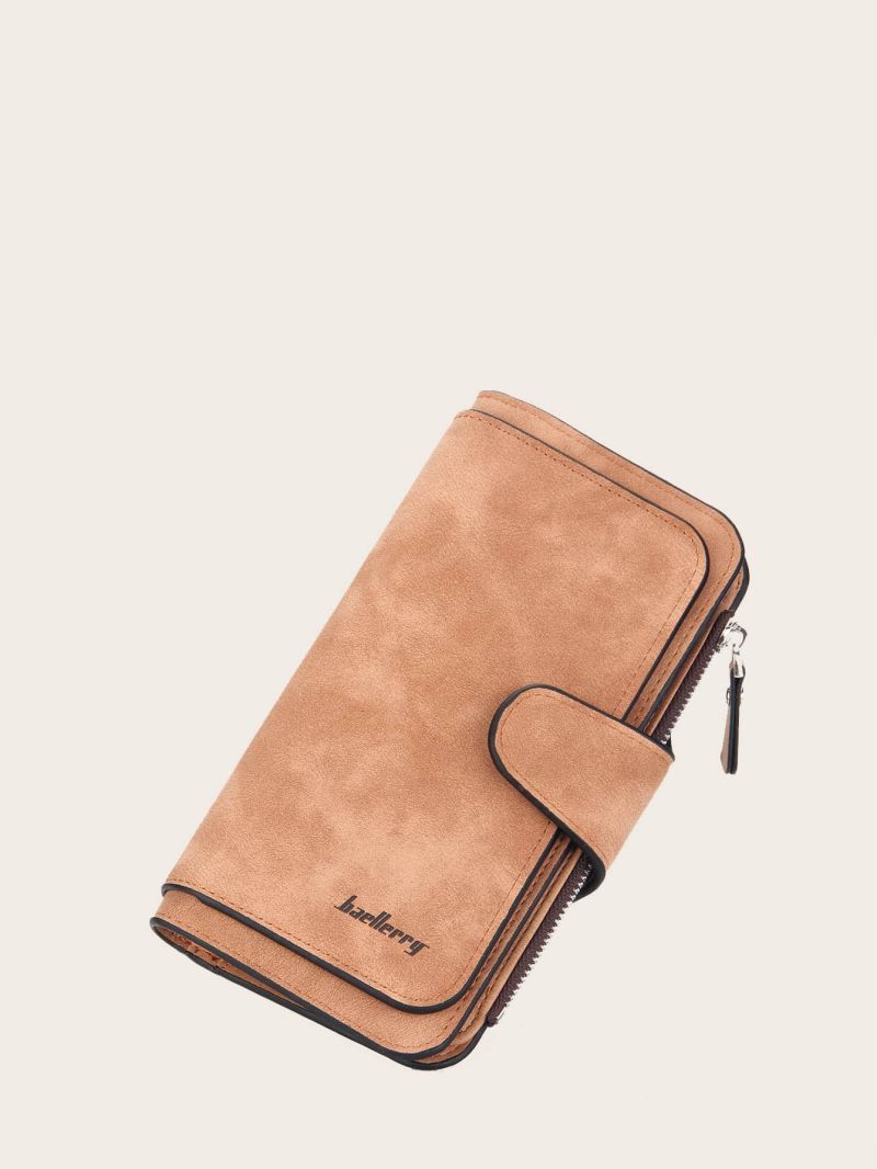 Minimalist Letter Graphic Fold Long Wallet