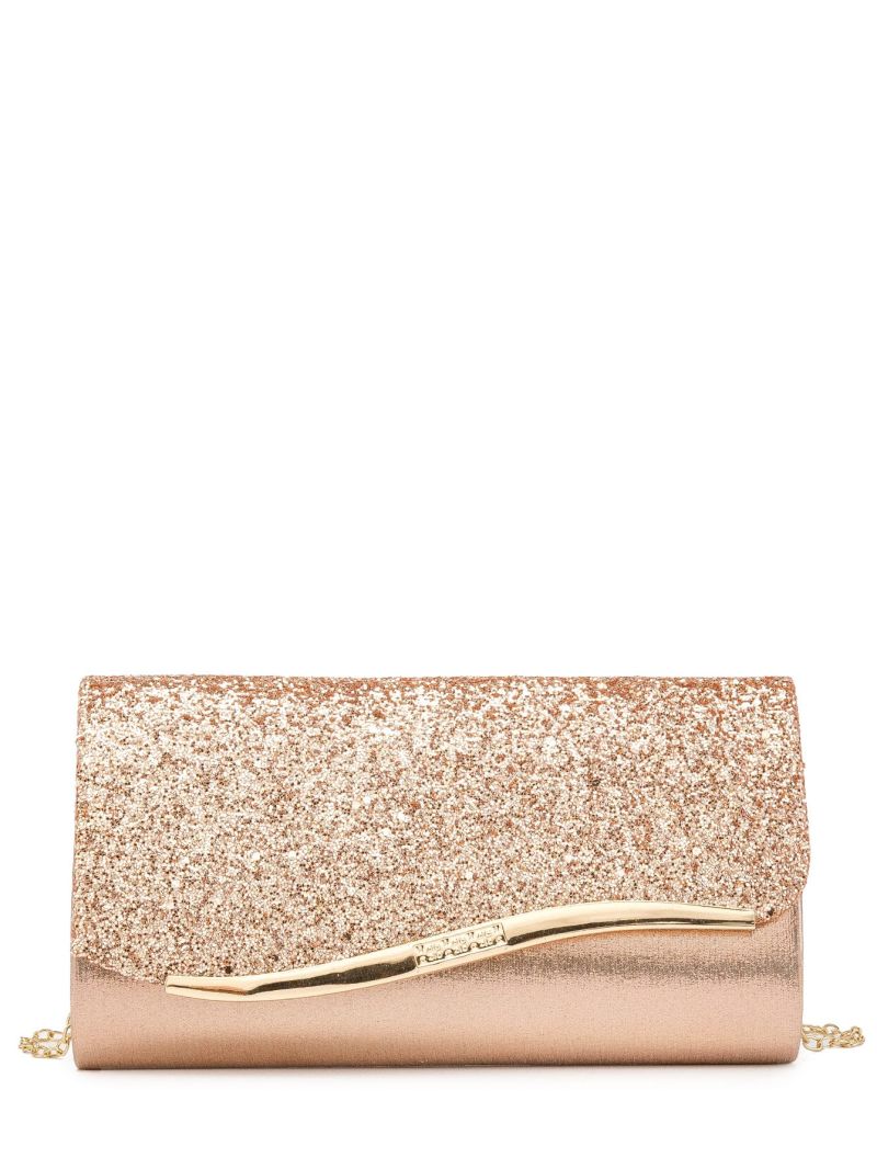 Rhinestone Decor Glitter Chain Evening Bag