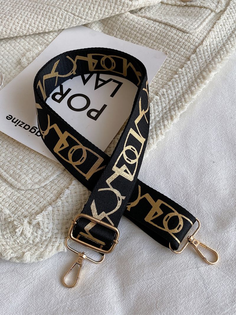 Graphic Print Bag Strap