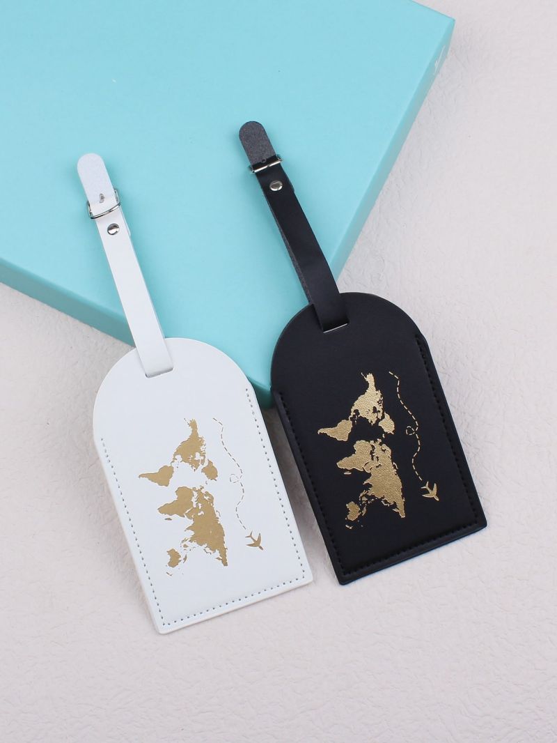 Metallic Couple Luggage Tag