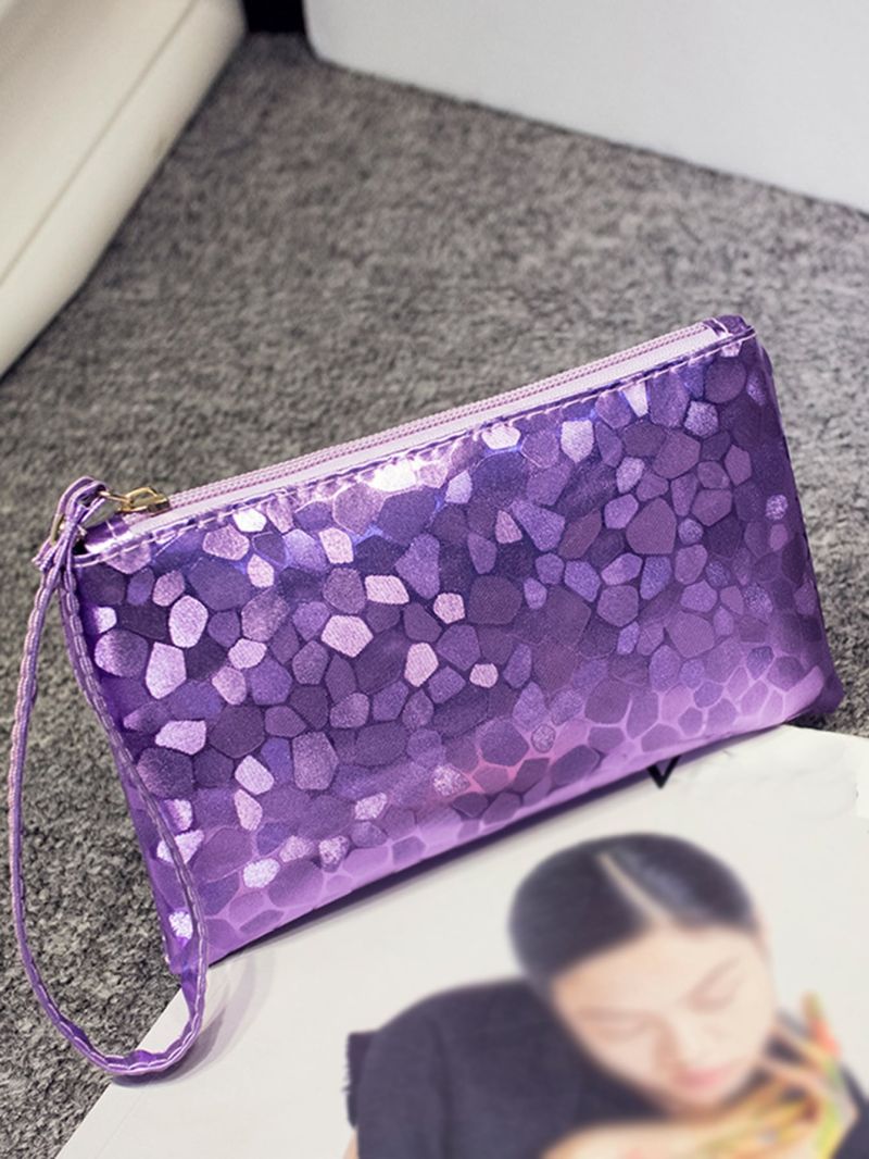 Glitter Geo Graphic Clutch Bag