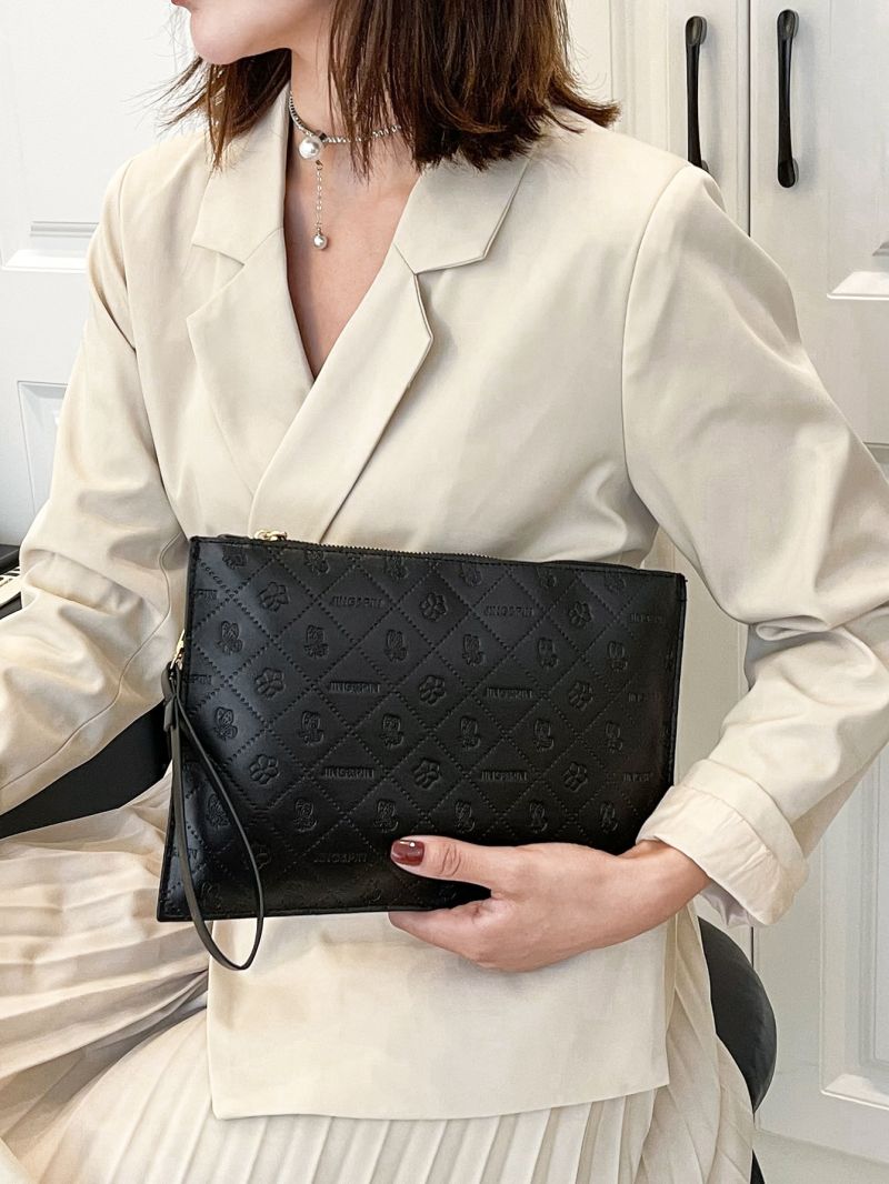 Geo Graphic Clutch Bag