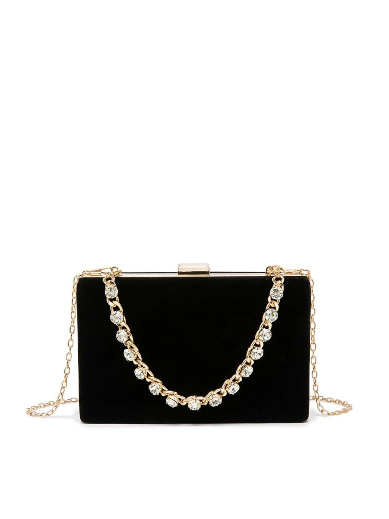 Mini Rhinestone Decor Box Bag