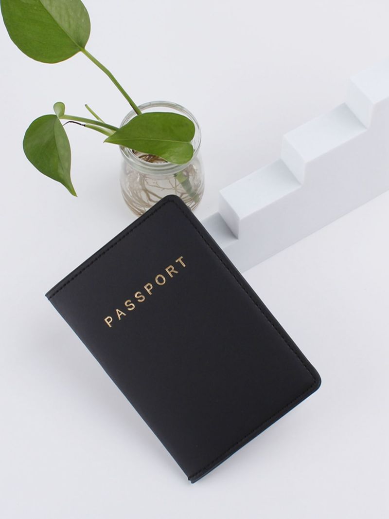 Letter Graphic Passport Case